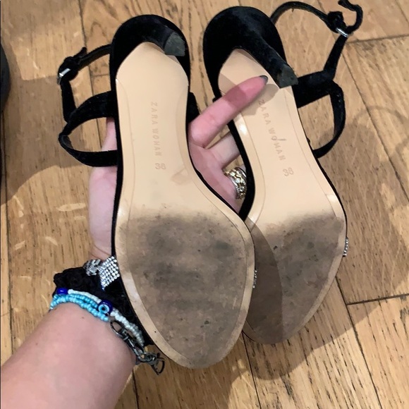 Zara crystal suede sandall - Picture 3 of 5